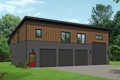 4-car Garage Apartment with RV Parking