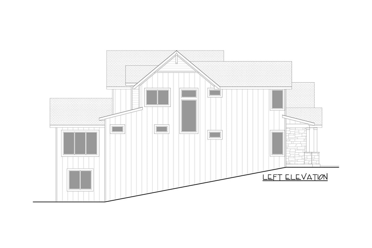 Plan 365006PED: Exclusive New American Home Plan with Private Study and Upstairs Laundry - Image #24 - Country, Craftsman, Mountain, New American, Northwest