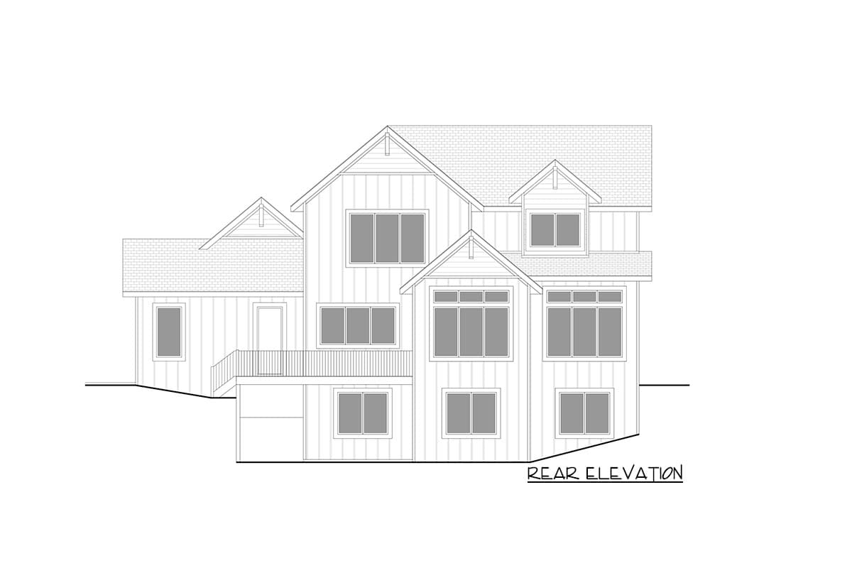 Plan 365006PED: Exclusive New American Home Plan with Private Study and Upstairs Laundry - Image #25 - Country, Craftsman, Mountain, New American, Northwest