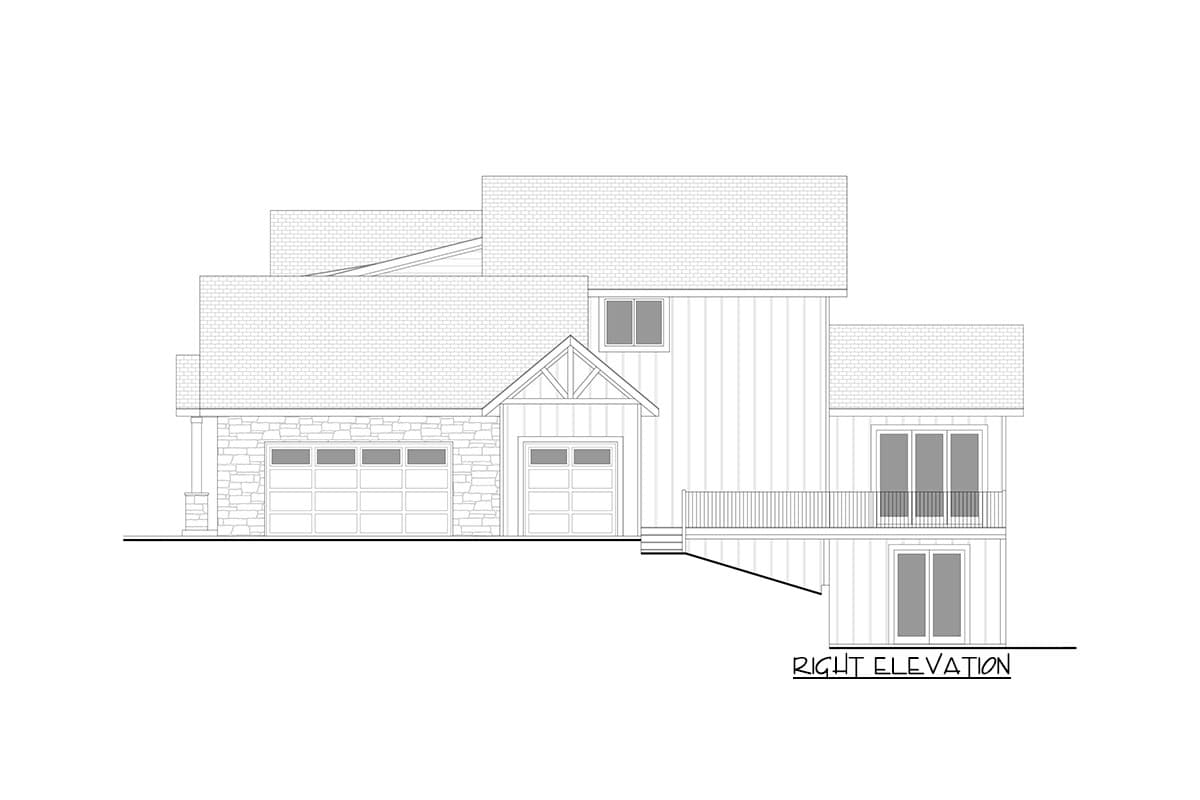 Plan 365006PED: Exclusive New American Home Plan with Private Study and Upstairs Laundry - Image #26 - Country, Craftsman, Mountain, New American, Northwest