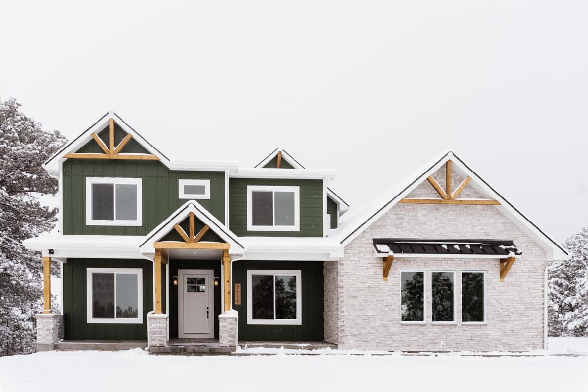 Plan 365006PED: Exclusive New American Home Plan with Private Study and Upstairs Laundry - Image #4 - Country, Craftsman, Mountain, New American, Northwest