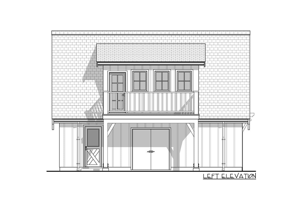 Plan 67799NWL: Alpine-style Garage with Loft Apartment - Image #5 - Carriage, Mountain, Rustic
