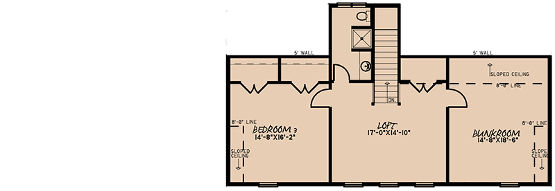 Plan 70677MK: Modern Farmhouse Plan with Main-level Master and 3-car Side-entry Garage - Floor Plan - 2nd Floor - Country, Modern Farmhouse, New American, Southern