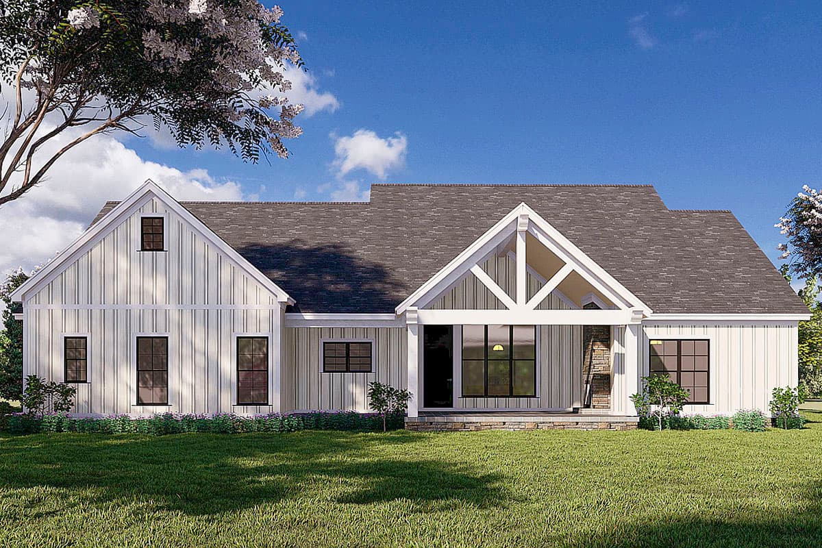 Plan 70678MK: Modern Farmhouse Plan with Three Shed Dormers and a Flex Room - 2343 Sq Ft - Image #12 - Country, Modern Farmhouse, New American