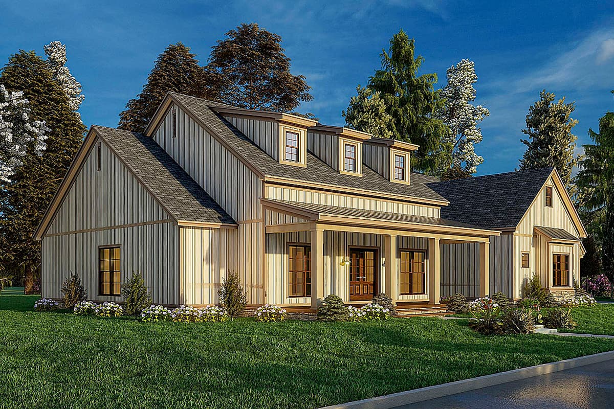 Plan 70678MK: Modern Farmhouse Plan with Three Shed Dormers and a Flex Room - 2343 Sq Ft - Image #15 - Country, Modern Farmhouse, New American