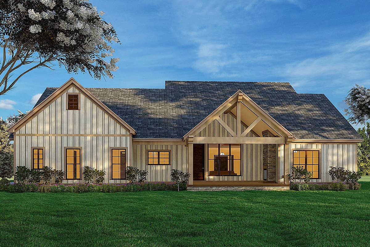 Plan 70678MK: Modern Farmhouse Plan with Three Shed Dormers and a Flex Room - 2343 Sq Ft - Image #16 - Country, Modern Farmhouse, New American