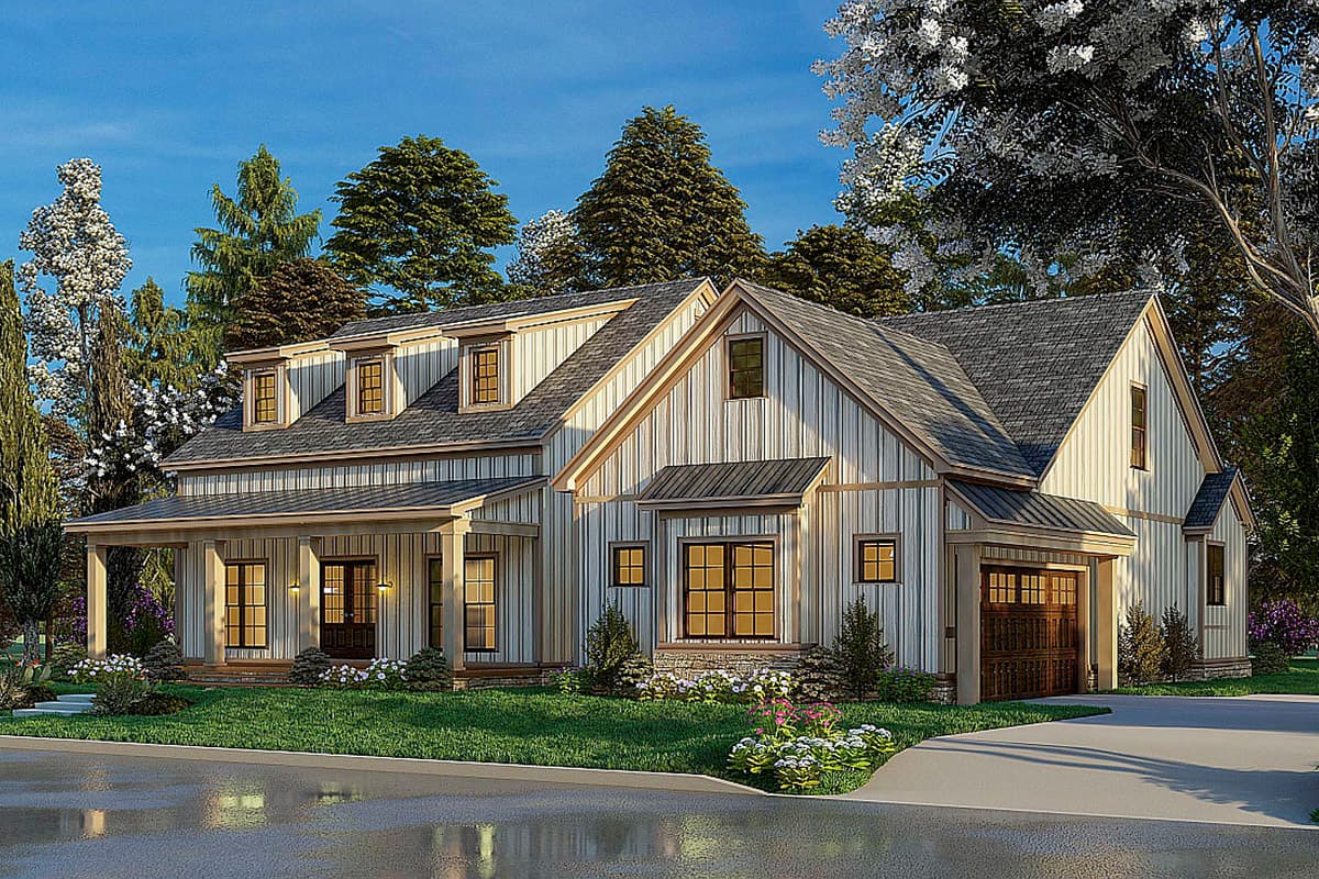 Plan 70678MK: Modern Farmhouse Plan with Three Shed Dormers and a Flex Room - 2343 Sq Ft - Image #13 - Country, Modern Farmhouse, New American