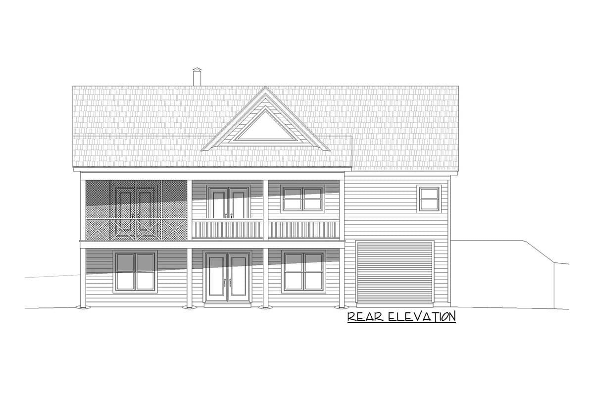 Plan 68694VR: Southern Ranch Plan with Walk-out Basement - Image #4 - Country, Farmhouse, Ranch, Southern