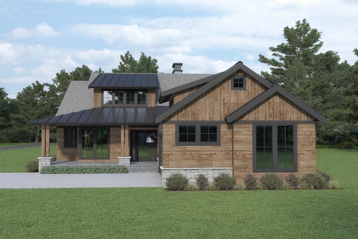 Plan 280108JWD: Mountain Craftsman House Plan with Main-floor Master - Image #4 - Craftsman, Mountain, Northwest