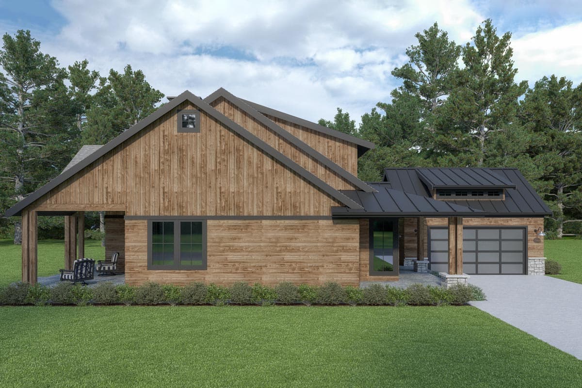 Plan 280108JWD: Mountain Craftsman House Plan with Main-floor Master - Image #5 - Craftsman, Mountain, Northwest