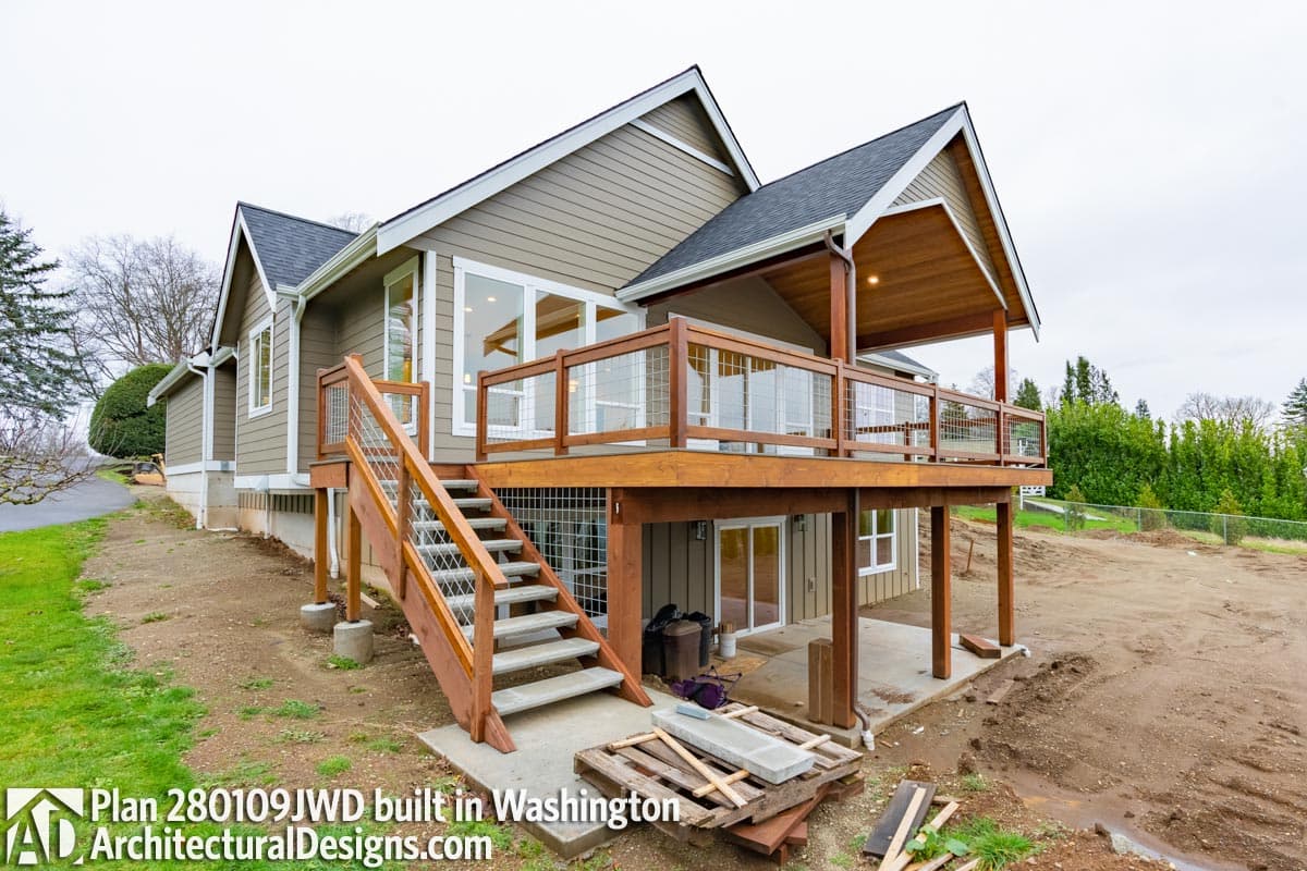 Plan 280109JWD: 3-Bed Country Craftsman for Sloped Lot - Image #7 - Craftsman, New American, Ranch