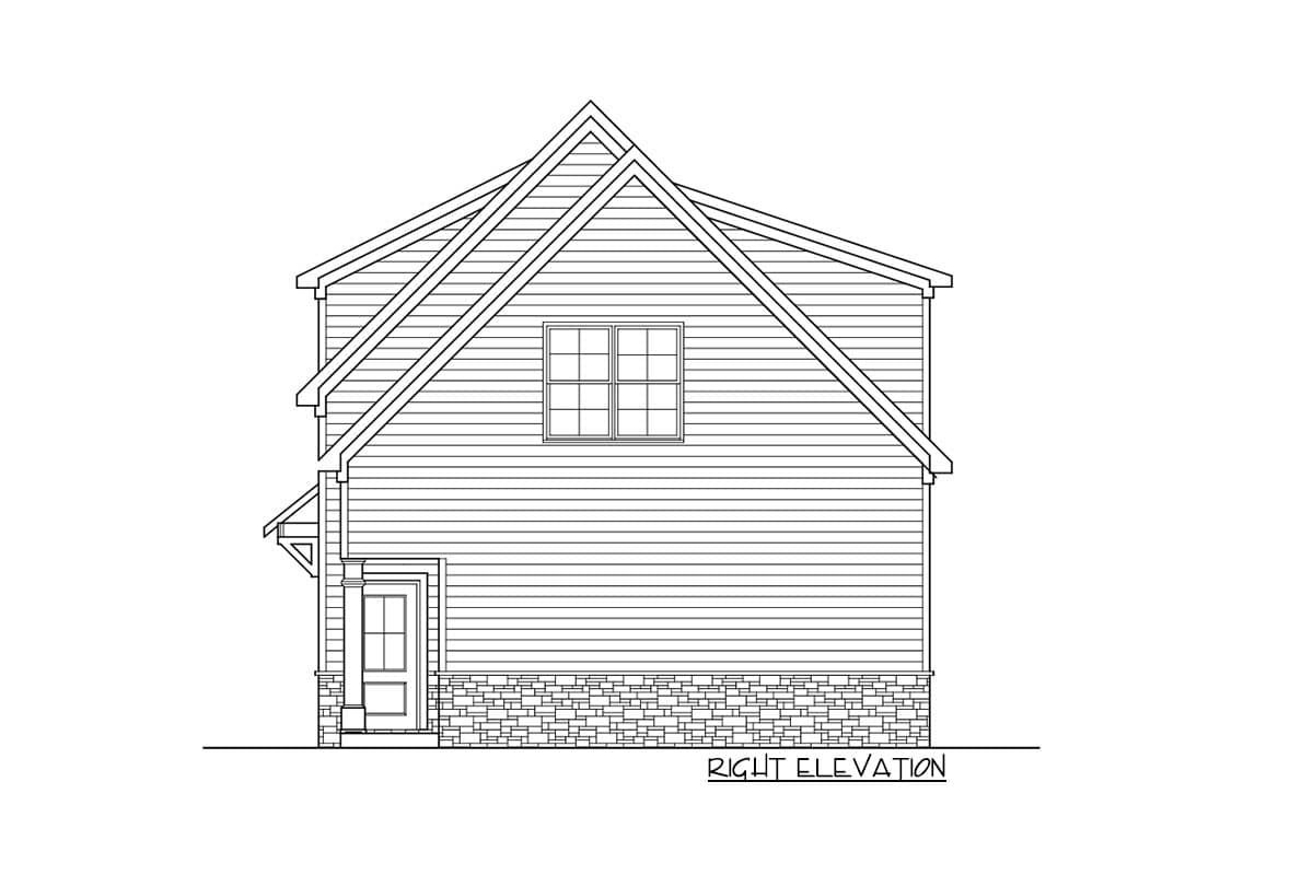 Plan 360074DK: Craftsman Carriage House Plan with 3-Car Garage - Image #4 - Carriage, Craftsman