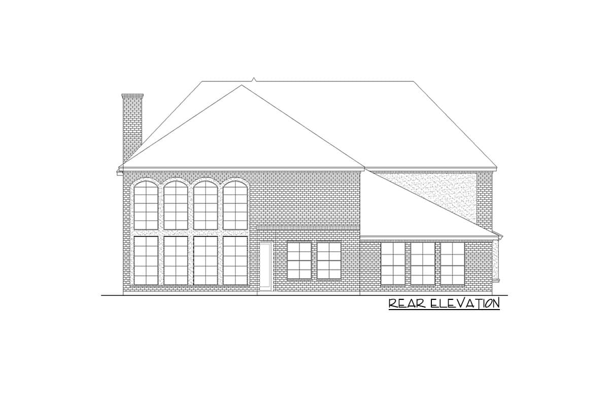 Plan 36632TX: Luxury Traditional-style House Plan with Media and Game Rooms - Image #4 - Traditional