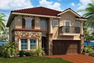 2-Story Mediterranean House Plan with Game Room