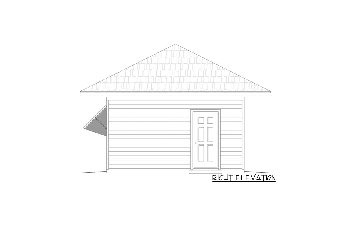 Plan 68697VR: Poolhouse Plan with Bar and Bath - Image #5