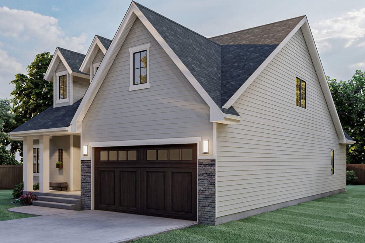 Plan 62958DJ: 4-bed Traditional House Plan with Upstairs Beds, Loft and Storage - Image #5 - Country, New American, Traditional