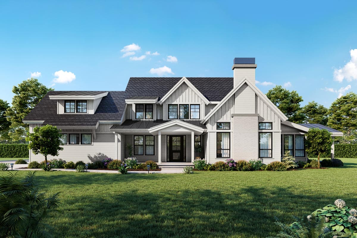 Plan 280111JWD: 4-Bed Modern Farmhouse Plan with Dynamic Exterior - Image #42 - Country, Craftsman, Farmhouse, Modern Farmhouse, New American, Northwest, Transitional