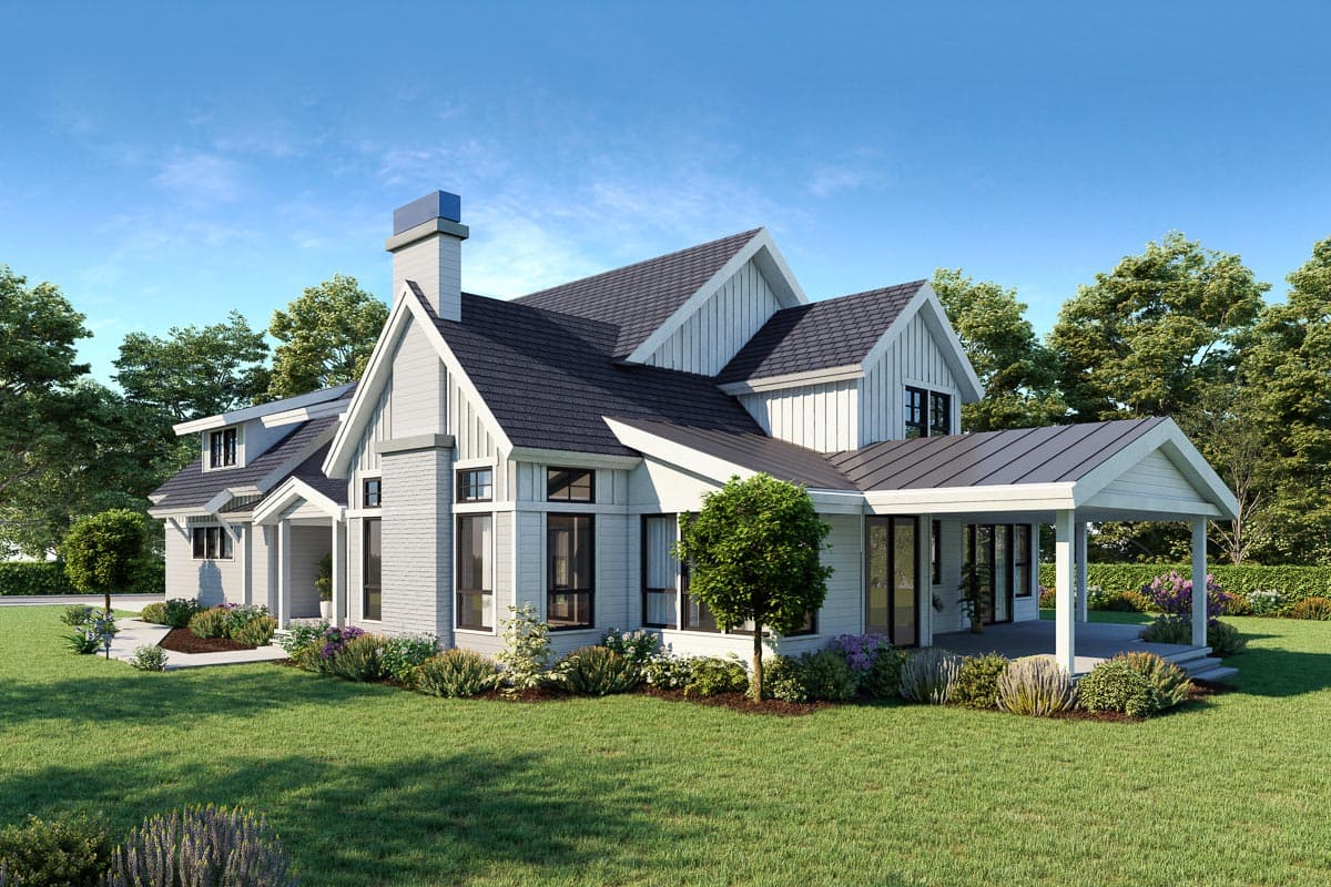 Plan 280111JWD: 4-Bed Modern Farmhouse Plan with Dynamic Exterior - Image #45 - Country, Craftsman, Farmhouse, Modern Farmhouse, New American, Northwest, Transitional