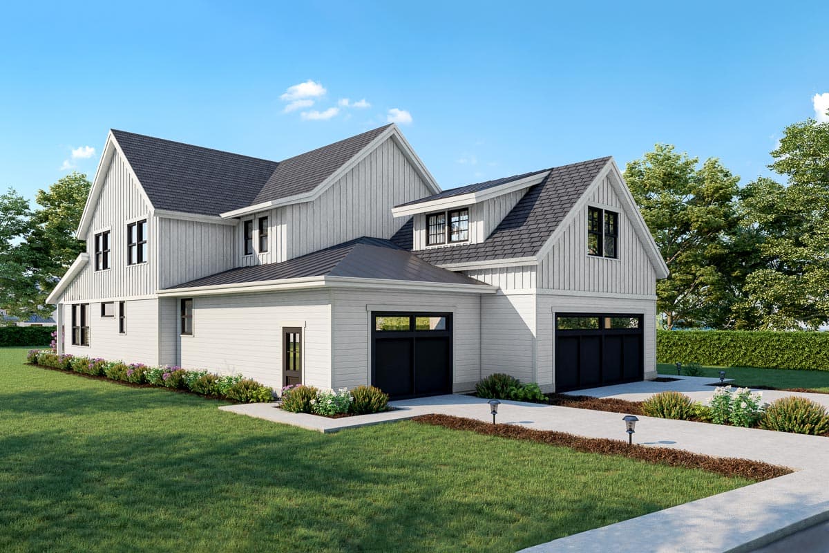 Plan 280111JWD: 4-Bed Modern Farmhouse Plan with Dynamic Exterior - Image #43 - Country, Craftsman, Farmhouse, Modern Farmhouse, New American, Northwest, Transitional