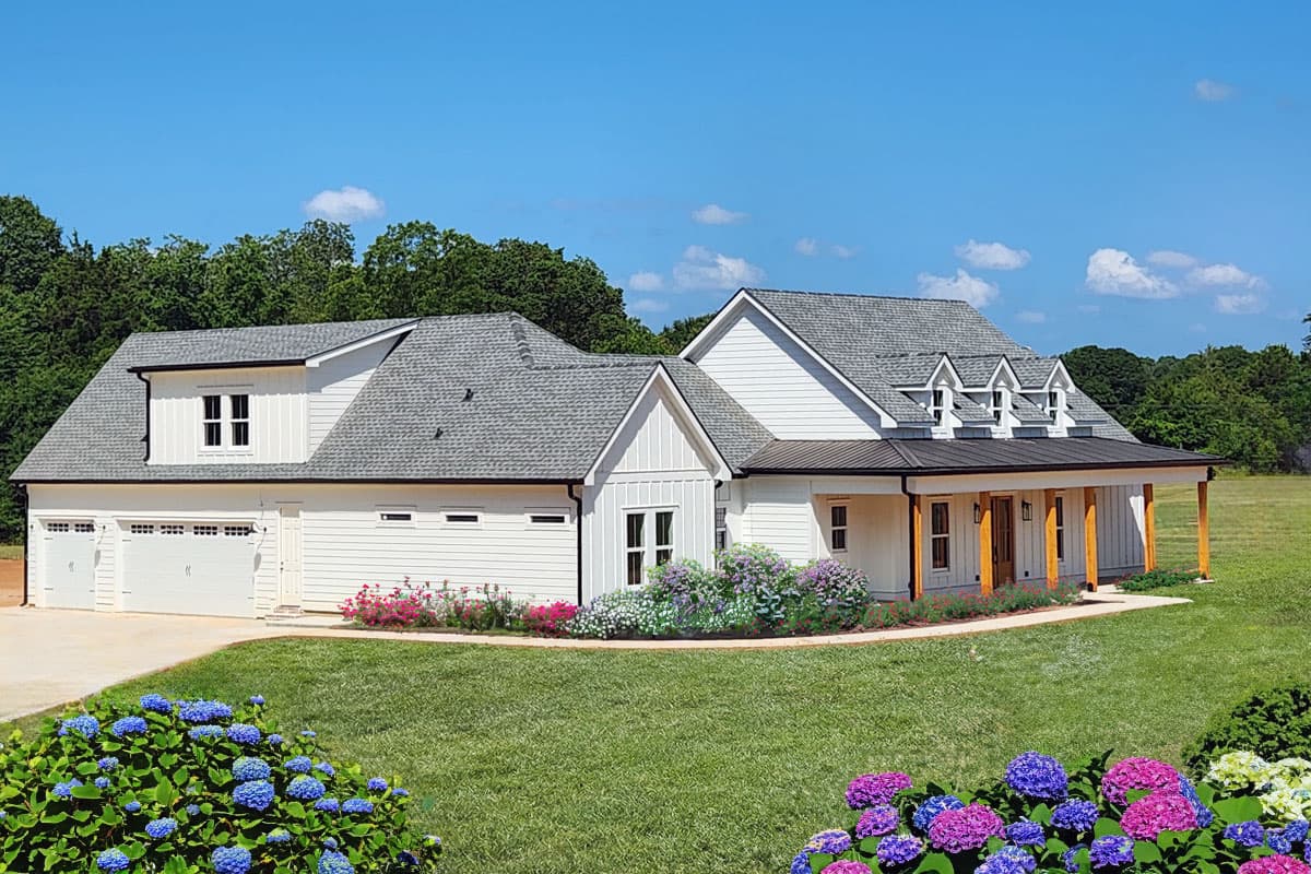 Plan 56484SM: One-Story Country Farmhouse Plan with Vaulted Great Room and Master Bedroom - 2232 Sq Ft - Image #4 - Country, Farmhouse, Southern, Traditional