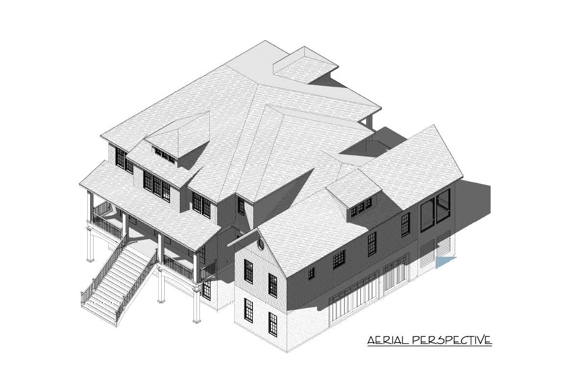 Plan 46418LA: Exclusive Southern Beach House Plan with Two Laundry Rooms and Optional In-law Suite - Image #7 - Beach, Coastal, Coastal Contemporary, Low Country, Southern