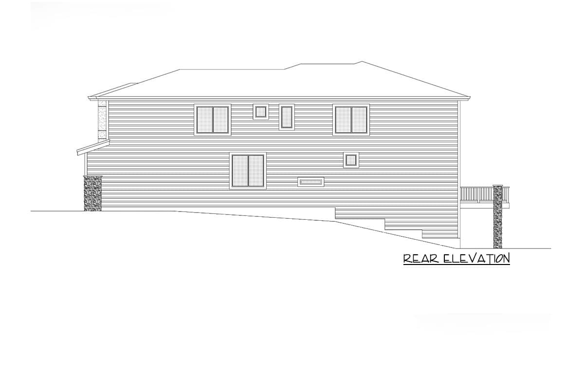 Plan 666101RAF: 2-story Contemporary Home Plan on a Side Sloping Lot with Lower-level Guest Suite  - Image #7 - Contemporary, Modern, Northwest, Prairie