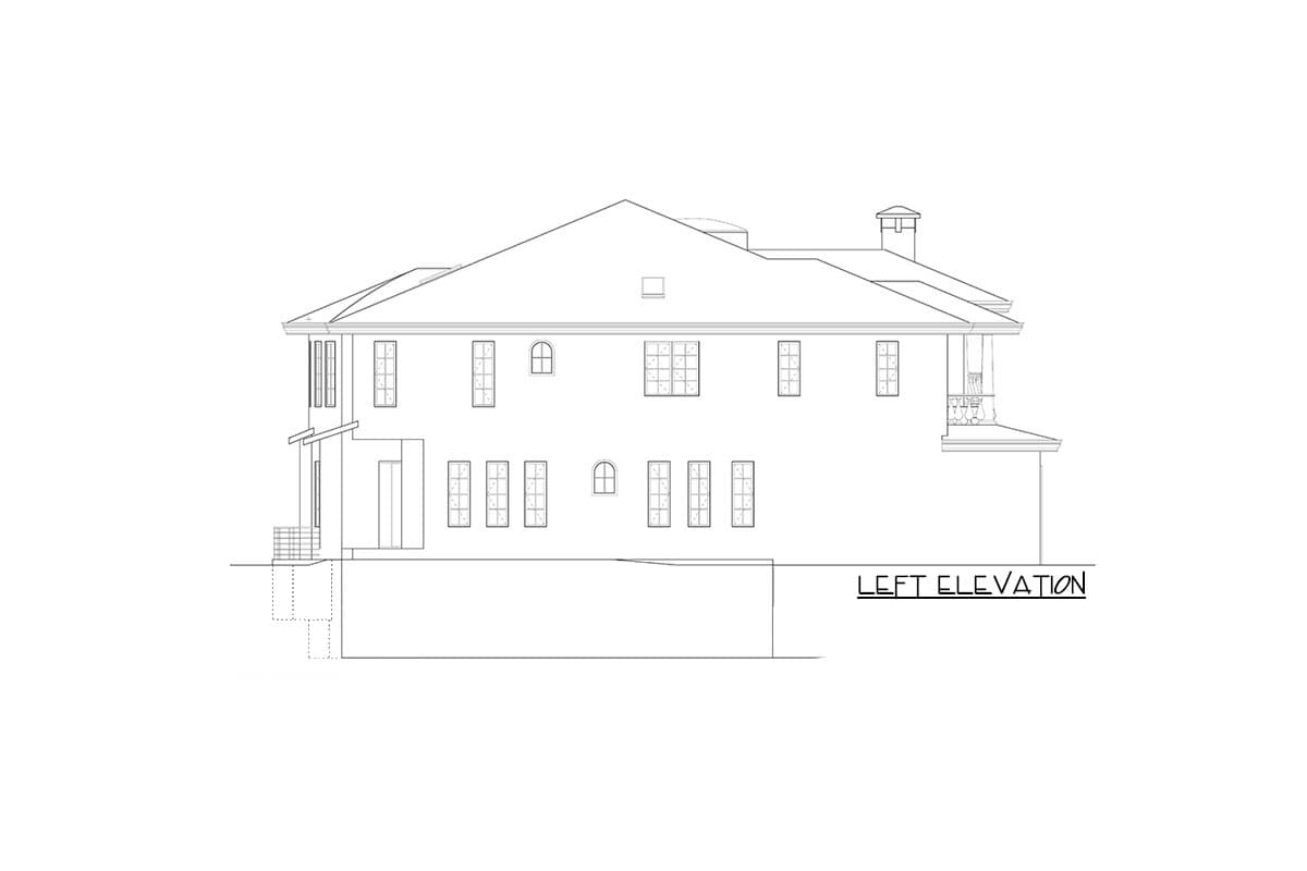 Plan 666103RAF: Luxuriously Spacious Home Plan with Lower-level ADU - Image #6 - European, Mediterranean, Transitional