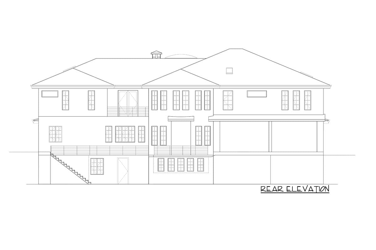 Plan 666103RAF: Luxuriously Spacious Home Plan with Lower-level ADU - Image #7 - European, Mediterranean, Transitional
