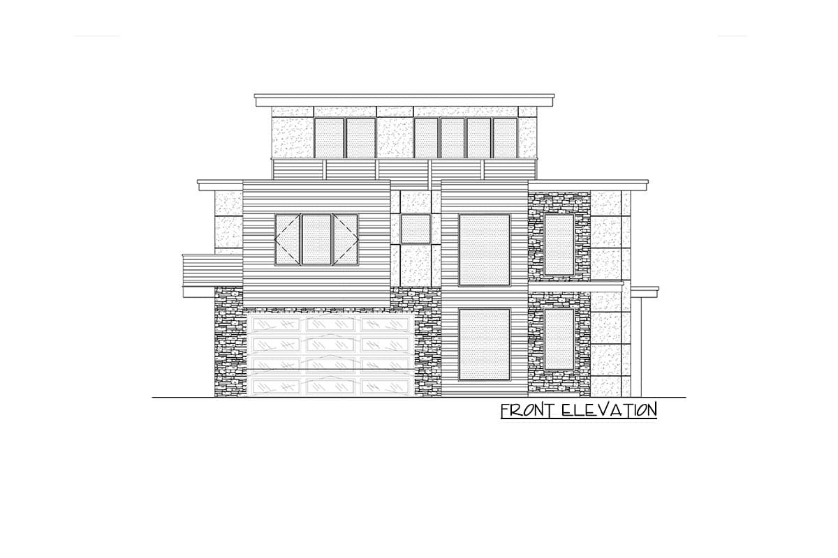 Plan 666104RAF: Modern Northwest House Plan with 2-Bed ADU and Third Floor Rec Room - Image #5 - Contemporary, Modern, Northwest