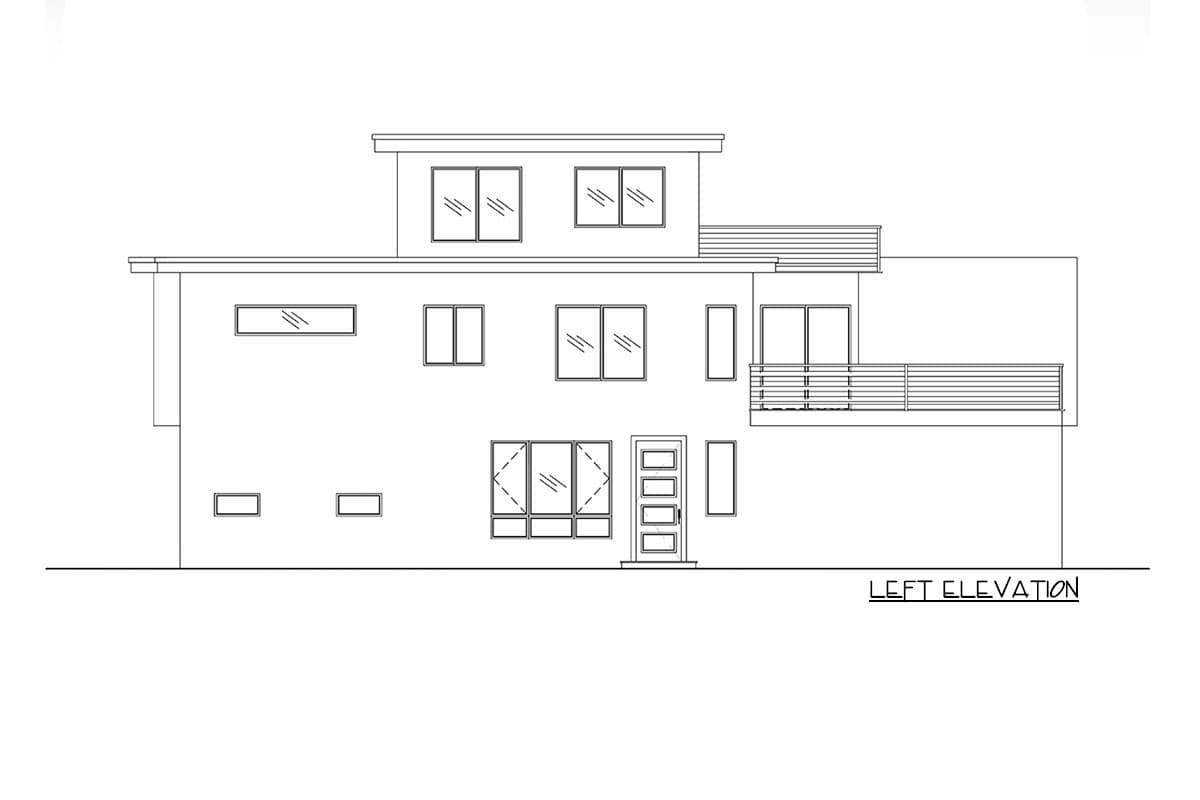 Plan 666104RAF: Modern Northwest House Plan with 2-Bed ADU and Third Floor Rec Room - Image #6 - Contemporary, Modern, Northwest