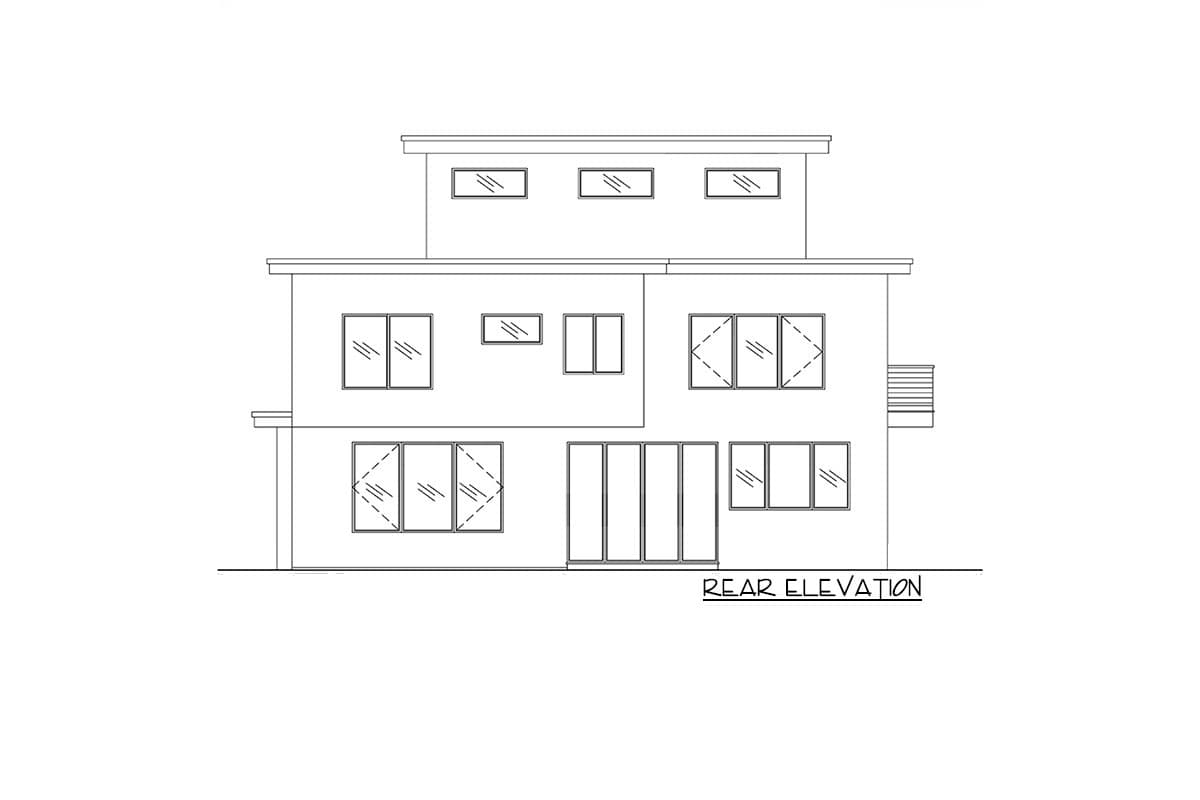 Plan 666104RAF: Modern Northwest House Plan with 2-Bed ADU and Third Floor Rec Room - Image #7 - Contemporary, Modern, Northwest