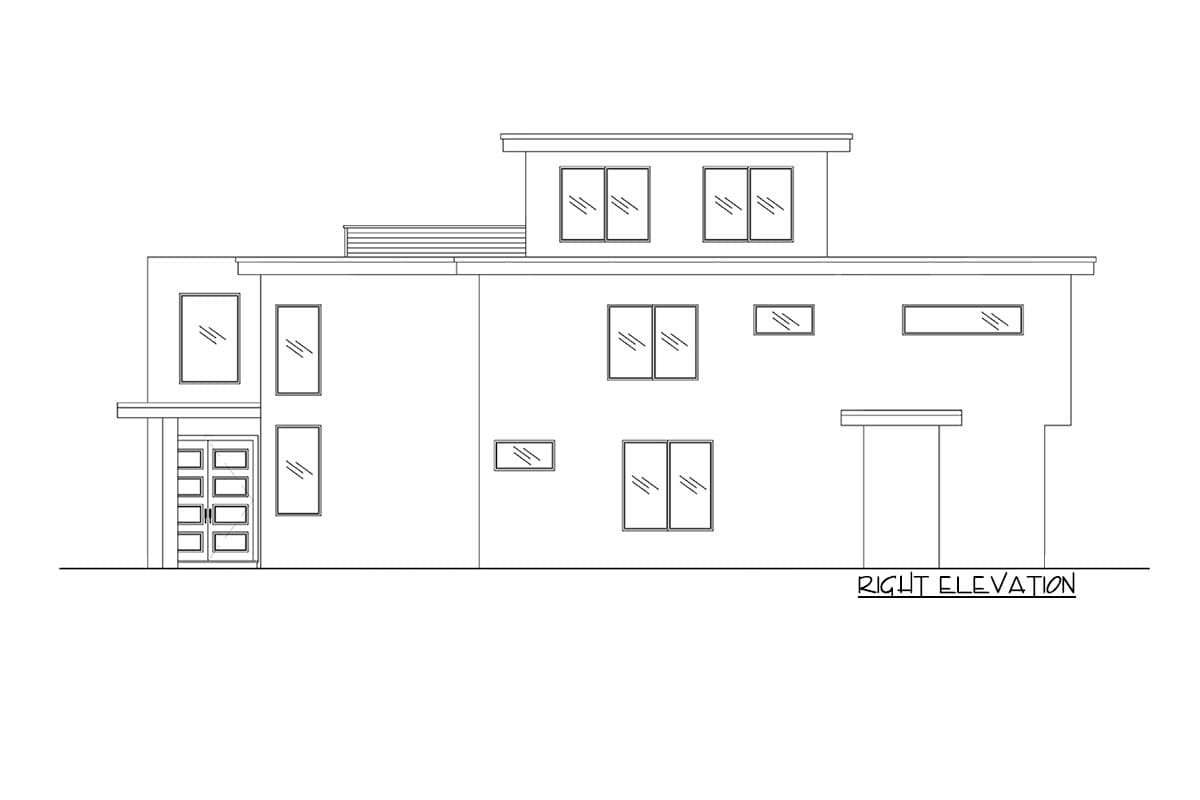 Plan 666104RAF: Modern Northwest House Plan with 2-Bed ADU and Third Floor Rec Room - Image #8 - Contemporary, Modern, Northwest