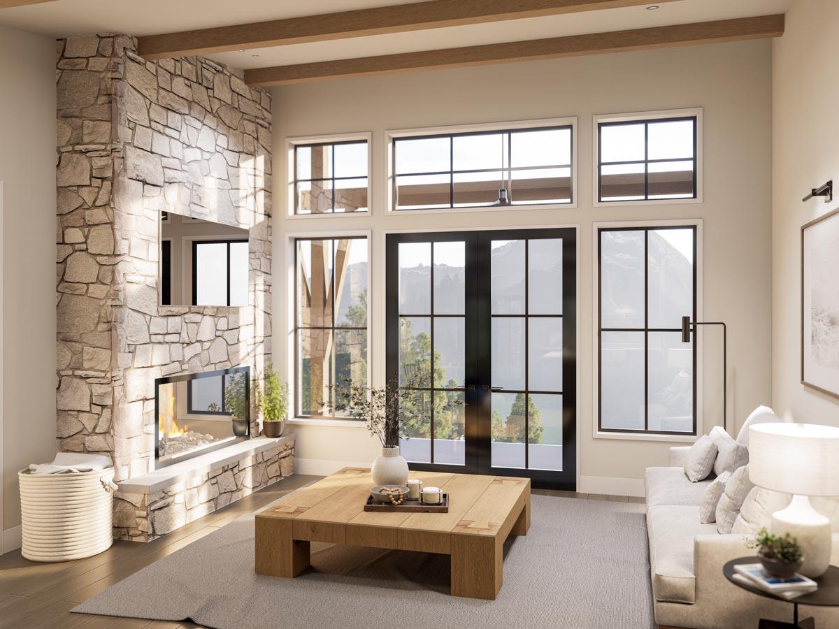 Plan 270037AF: 3-Bed Modern Cottage Designed for Mountain or Water Views - Image #6 - Cabin, Cottage, Modern, Mountain, Vacation