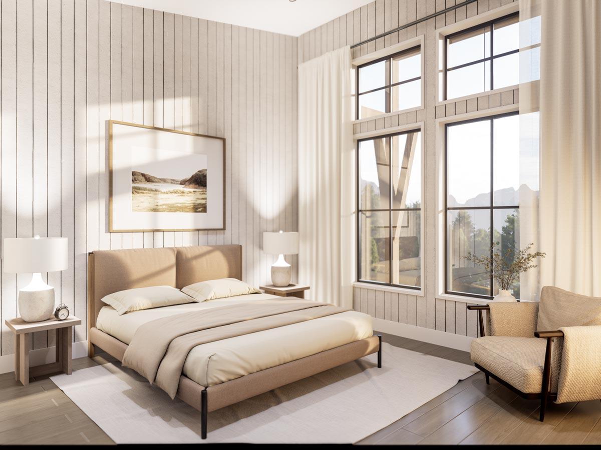 Plan 270037AF: 3-Bed Modern Cottage Designed for Mountain or Water Views - Image #7 - Cabin, Cottage, Modern, Mountain, Vacation