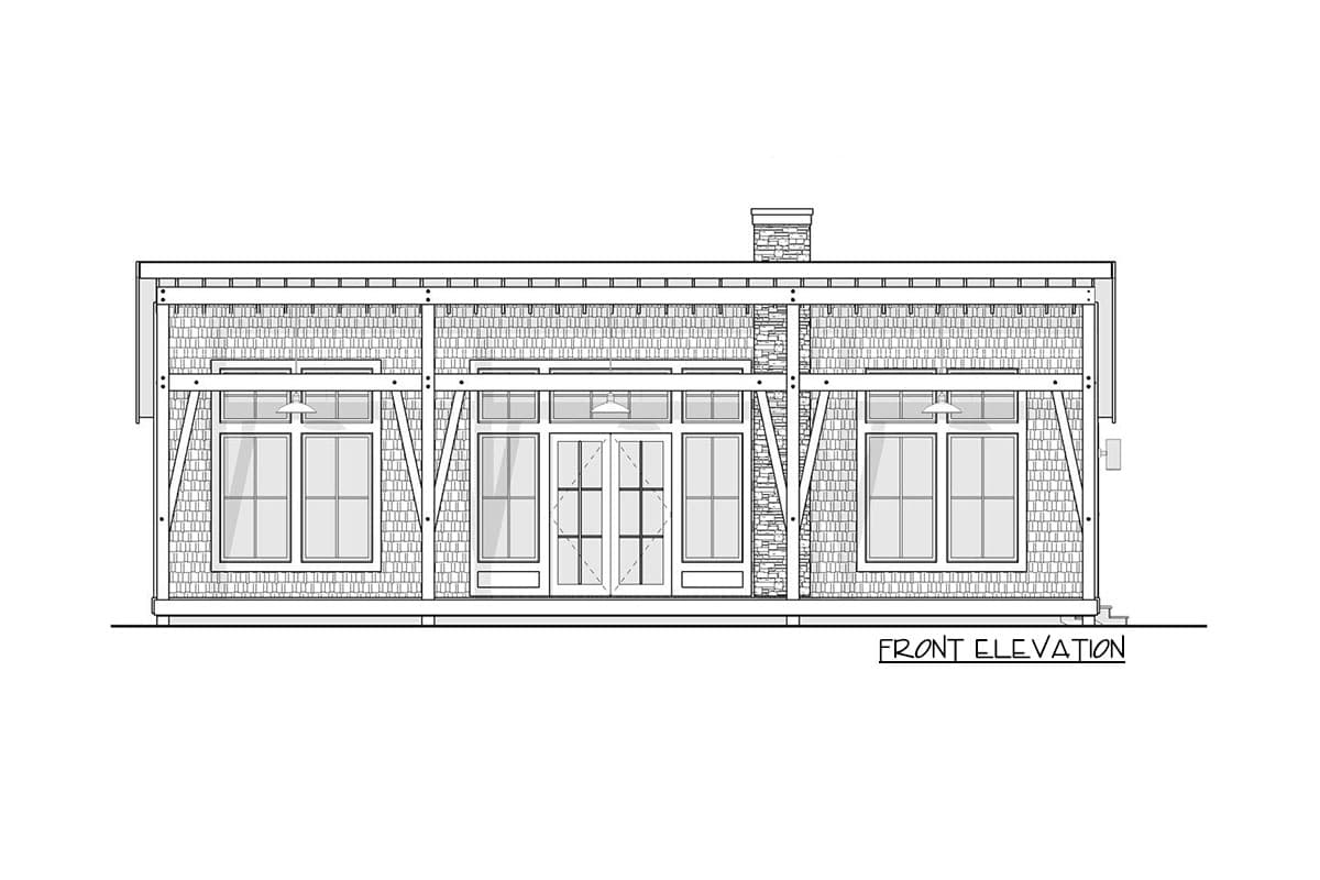 Plan 270037AF: 3-Bed Modern Cottage Designed for Mountain or Water Views - Image #11 - Cabin, Cottage, Modern, Mountain, Vacation