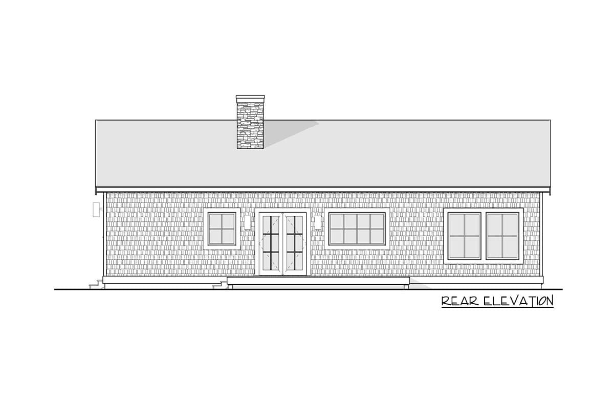 Plan 270037AF: 3-Bed Modern Cottage Designed for Mountain or Water Views - Image #13 - Cabin, Cottage, Modern, Mountain, Vacation