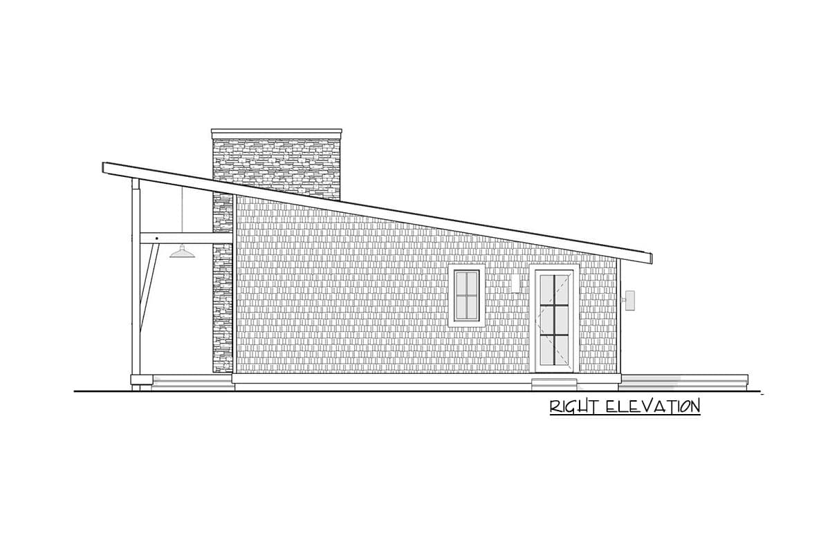 Plan 270037AF: 3-Bed Modern Cottage Designed for Mountain or Water Views - Image #14 - Cabin, Cottage, Modern, Mountain, Vacation