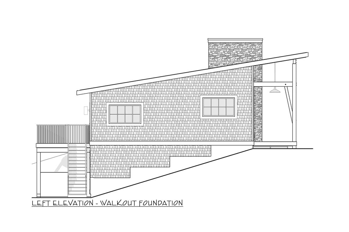 Plan 270037AF: 3-Bed Modern Cottage Designed for Mountain or Water Views - Image #18 - Cabin, Cottage, Modern, Mountain, Vacation