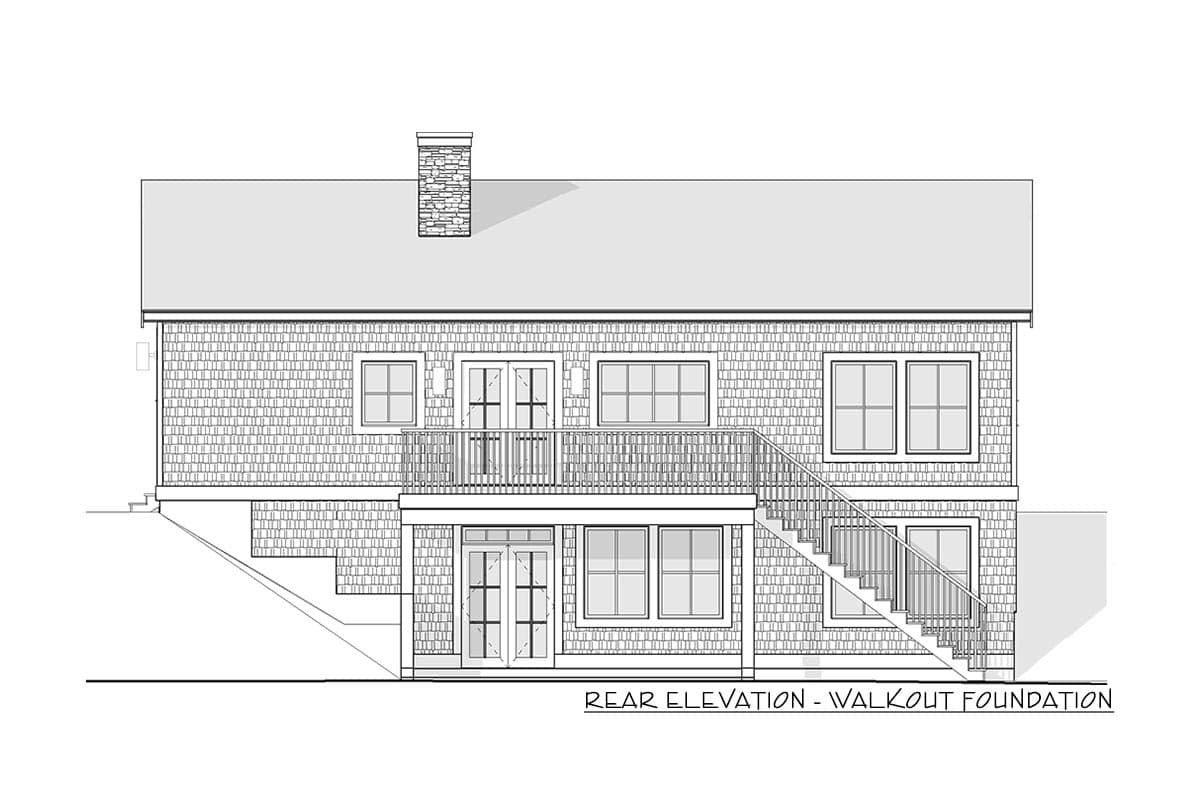Plan 270037AF: 3-Bed Modern Cottage Designed for Mountain or Water Views - Image #17 - Cabin, Cottage, Modern, Mountain, Vacation