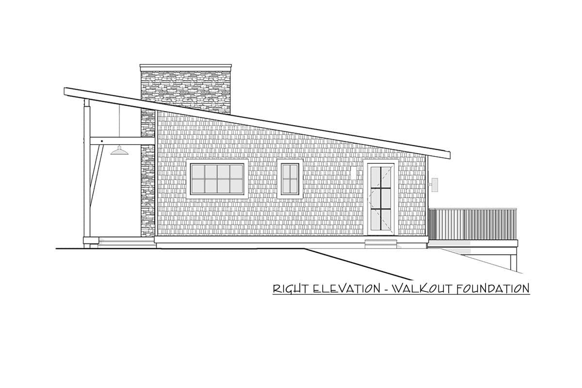 Plan 270037AF: 3-Bed Modern Cottage Designed for Mountain or Water Views - Image #19 - Cabin, Cottage, Modern, Mountain, Vacation