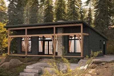 3-Bed Modern Cottage Designed for Mountain or Water Views