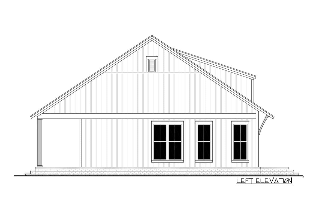 Plan 51847HZ: Cottage Escape with Bed and Bunk Room - Image #4 - Cabin, Cottage, Country, Craftsman, Farmhouse, Modern Farmhouse, Mountain, Traditional, Vacation