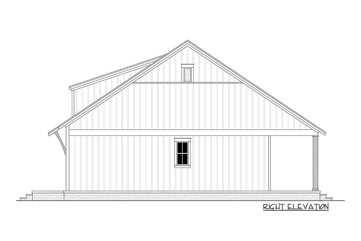 Plan 51847HZ: Cottage Escape with Bed and Bunk Room - Image #6 - Cabin, Cottage, Country, Craftsman, Farmhouse, Modern Farmhouse, Mountain, Traditional, Vacation