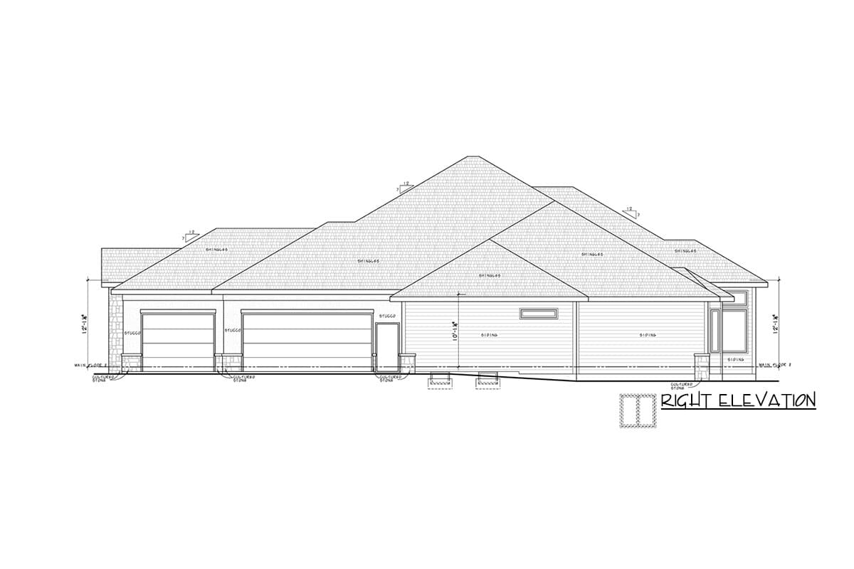 Plan 42658DB: Traditional Ranch House Plan with Optional Lower Level - Image #4 - Craftsman, French Country, Ranch, Traditional