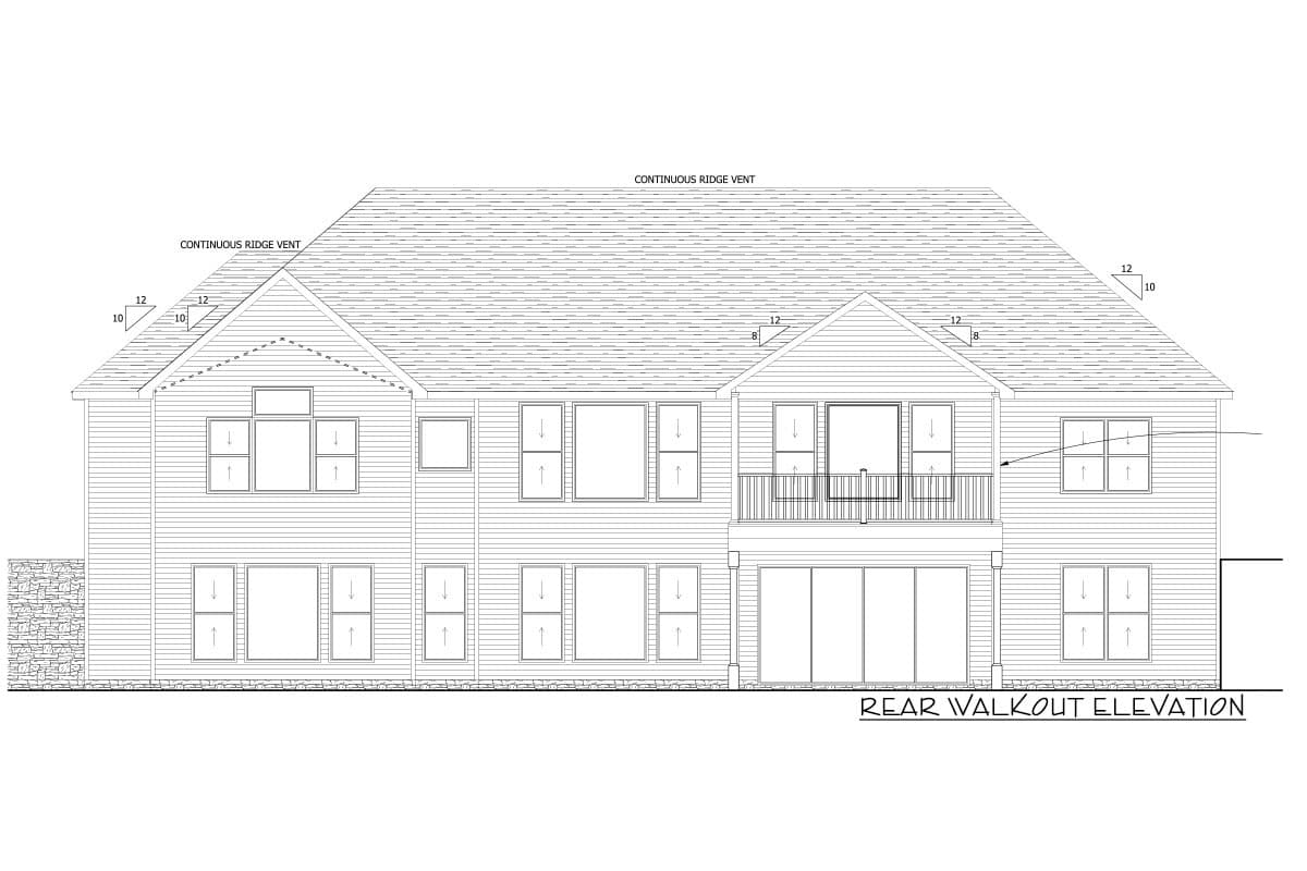Plan 911004JVD: 4-Bed Craftsman Ranch Plan with Bonus Room over Garage - Image #8 - Craftsman, New American, Ranch, Traditional