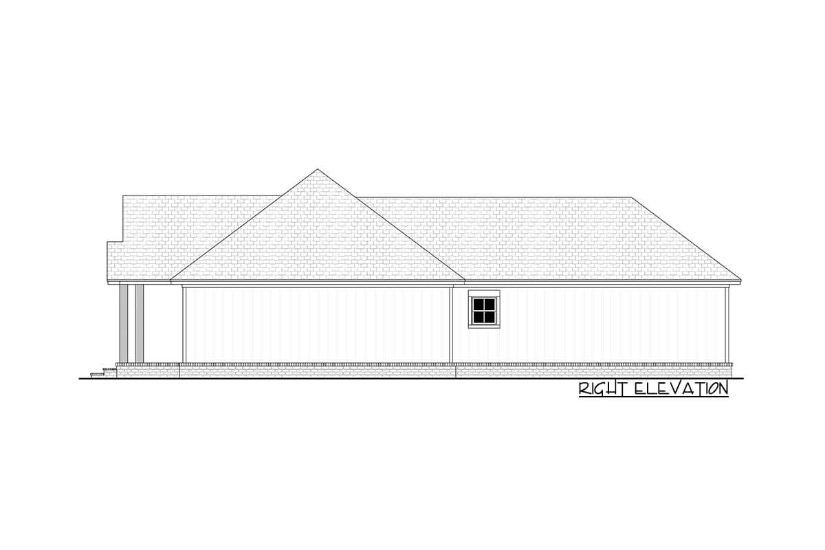 Plan 51848HZ: 2-bed Craftsman Starter Home Plan with Garage In Back - Image #6 - Country, Craftsman, New American, Southern