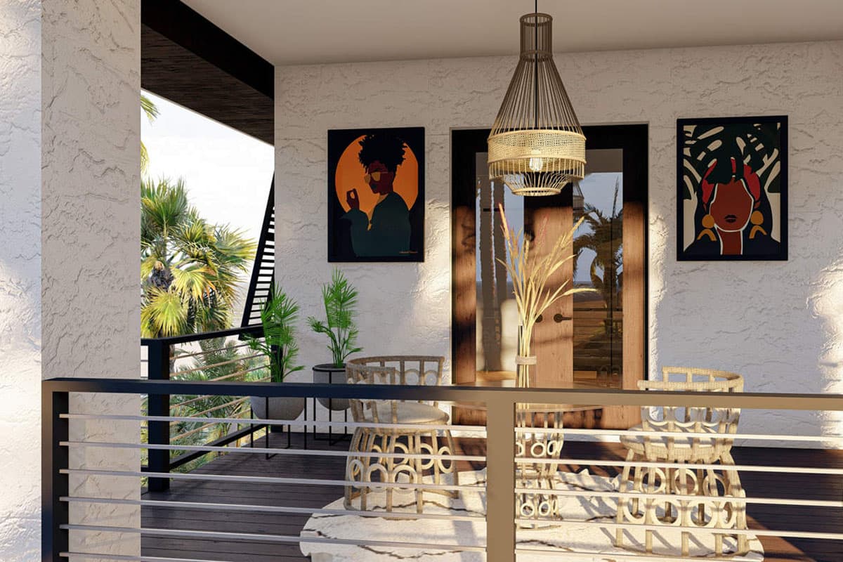 Plan 62962DJ: Amazing 3-story Coastal Living Home Plan with 2 Lanais and 3 Balconies - Image #10 - Beach, Coastal, Southern, Vacation