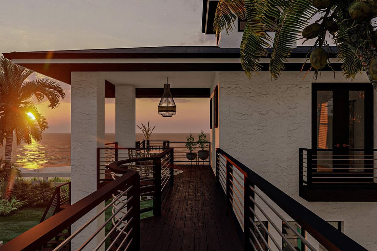 Plan 62962DJ: Amazing 3-story Coastal Living Home Plan with 2 Lanais and 3 Balconies - Image #6 - Beach, Coastal, Southern, Vacation