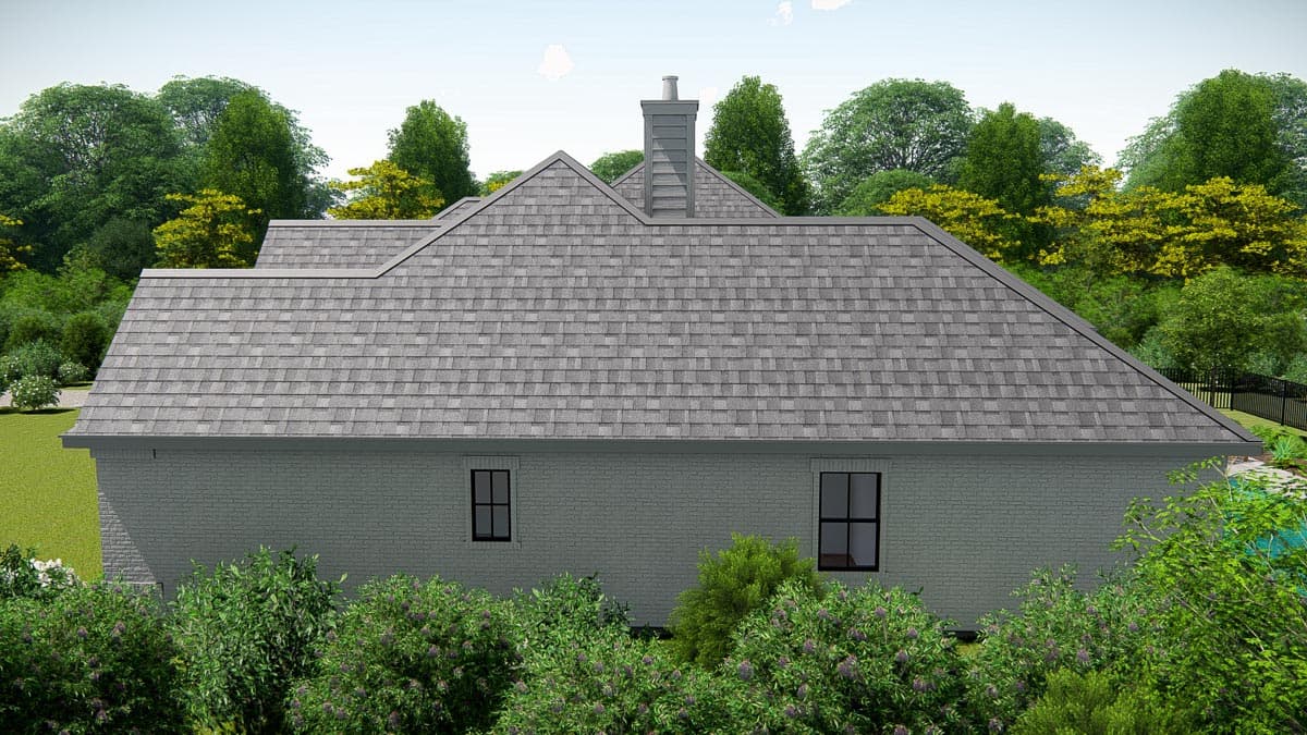 Plan 25417TF: 4-Bed New American Ranch Plan with Media Room - Image #10 - Acadian, Louisiana-Style, New American, Ranch, Southern