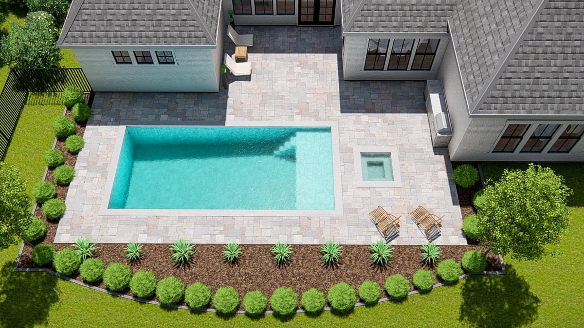 Plan 25417TF: 4-Bed New American Ranch Plan with Media Room - Image #8 - Acadian, Louisiana-Style, New American, Ranch, Southern